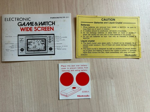 BOXED NINTENDO GAME & WATCH PARACHUTE PR-21 1981 VERY NICE CONDITION - Picture 11 of 11