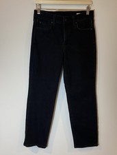 AYR The Frenchie Jeans Straight Leg Black Wash Size 28