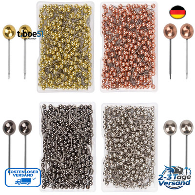 AIEX Map Push Pins 1 8 Zoll Metallischer Runder Kopf 4 Farben