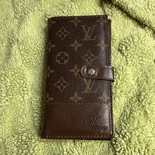 Louis Vuitton Brown Monogram Checkbook Wallet...