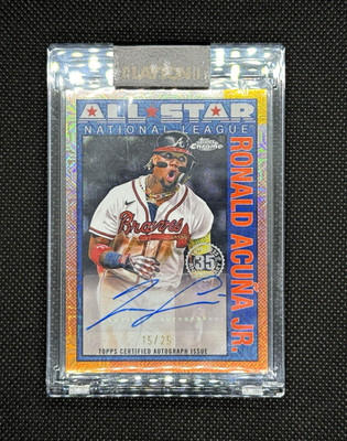 Topps 2025 1990 All-Stars Autographs Auto Ronald Acuña Jr 90CAS-RA 15/25