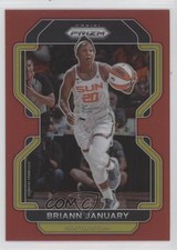 2022 Panini Prizm WNBA Red Prizm 110/199 Briann January #101 nd3