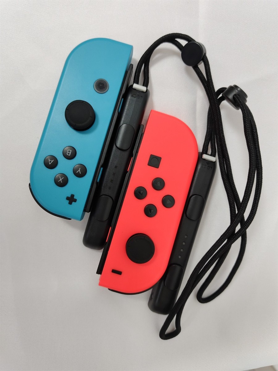 Nintendo Switch Joy-Con Pair Neon Red and Neon Blue for sale