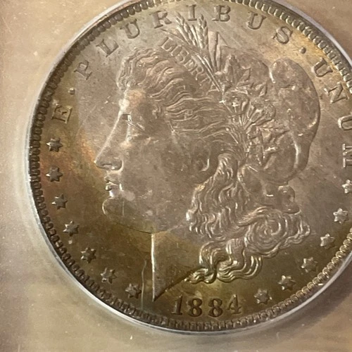 1884-O Morgan Silver Dollar ICG MS64 90% Fine Silver Nice Toning