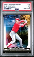 2019 PANINI CHRONICLES ASCENSION GOLD #12 SHOHEI OHTANI 14/199 PSA 7