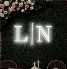 Insegna Neon Personalizzata Mr and Mrs Nome Matrimonio Luce LED