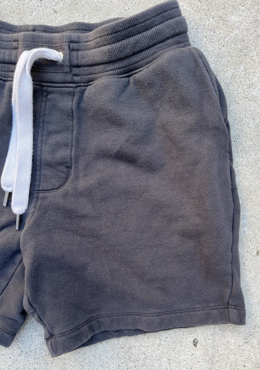 Men's Outerknown Shorts Gray Solid Stretch S Gym … - image 4