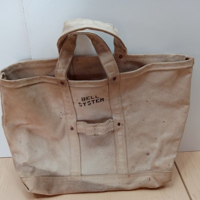 Vintage Bell System Lineman's Tool Bag Coal Bag Canvas