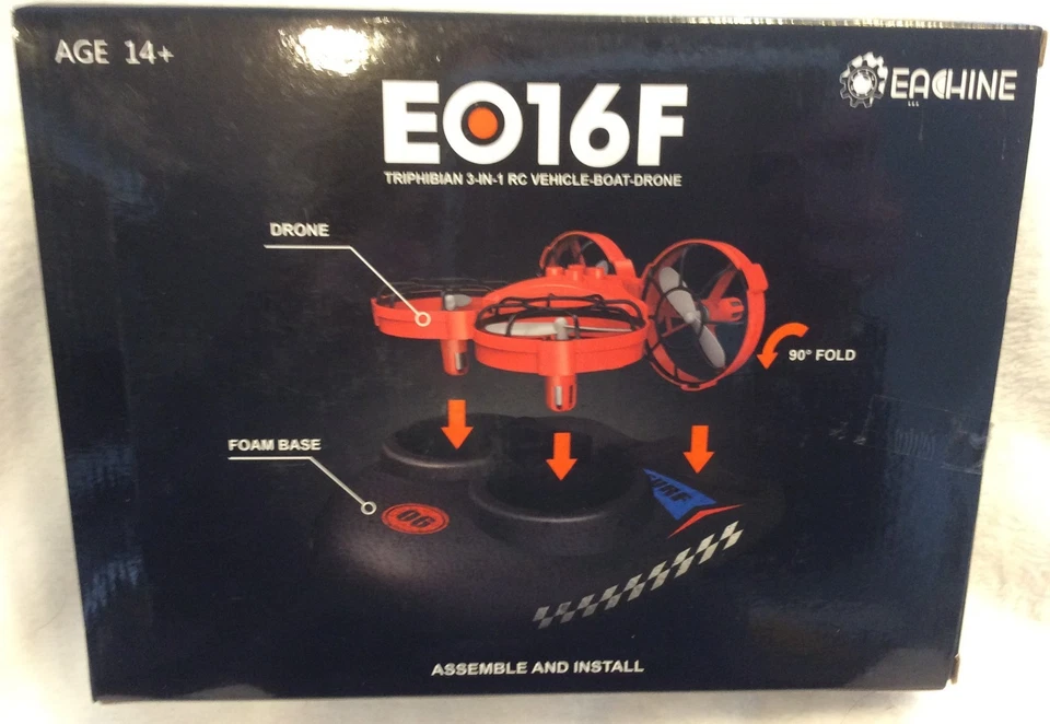 Eachine EO16F Triphibian 3 in 1 RC Vehicle Boat Drone New in Box - Image 2 of 4