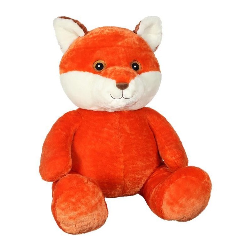 Grande peluche renard roux Gipsy Toys de 80 cm pour enfant