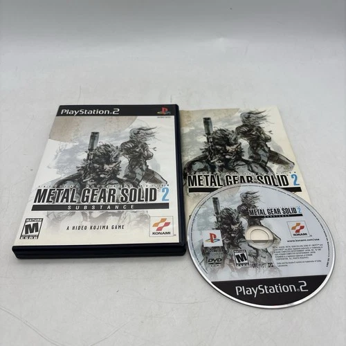 Metal Gear Solid 2 : Substance PlayStation 2 PS2 Complete w/ Manual CIB Tested