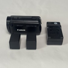 Canon VIXIA HF R800 Black Camcorder Video Camera Vlog 57x 2 Batteries Charger