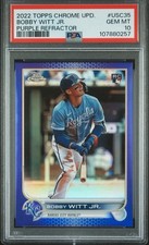2022 Topps Chrome Update Series - Bobby Witt Jr. #USC35 Purple Refractor (RC)