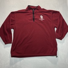 Vintage Starter 1/4 zip Fleece Size XXL OU Oklahoma Sooner 2004 Nokia Sugar Bowl