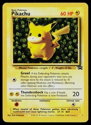 Pikachu #1 Black Star Promo WOTC (1999)