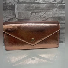 Michael Kors Primrose Metallic Continental Envelope Flap Wallet