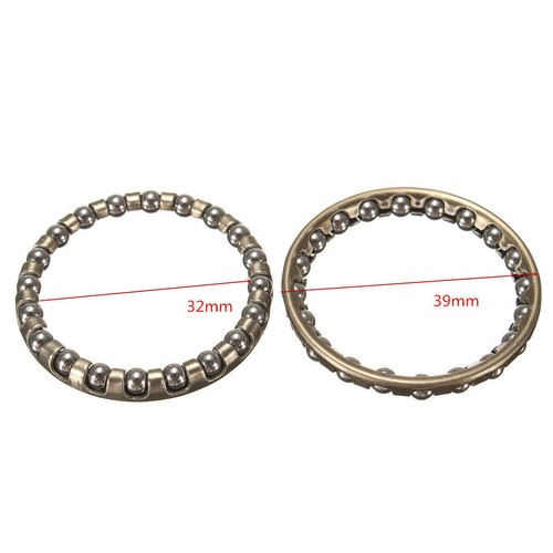 2Pcs bicycle ball bearing caged 1-1/8 Threadless headset cup Threaded MTB Road - Picture 3 of 10