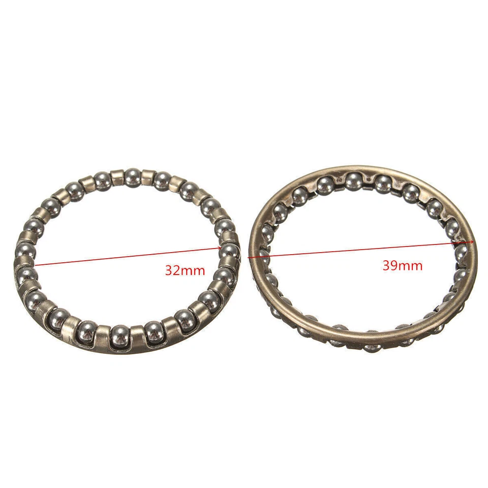 2Pcs bicycle ball bearing caged 1-1/8 Threadless headset cup Threaded MTB Road - Image 3 of 4