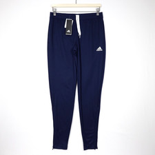 Adidas Women's Drawstring Zip Ankle Pocket Entrada 22 Training Pants Navy Blue S