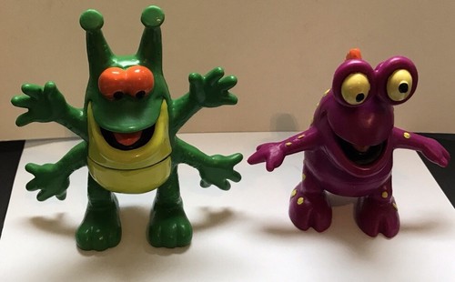 Set Of 2 1989 Alien Mix Ups Monsters Applause PVC Figures Wendy's Kids Meal Toys