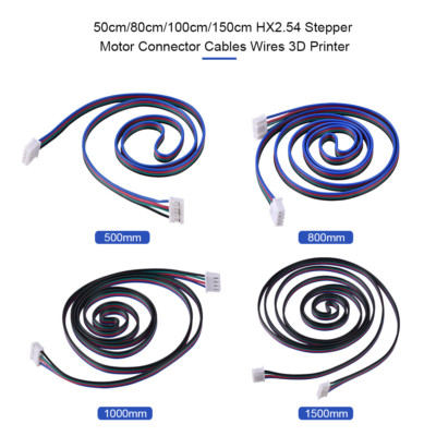 HX2.54 4pin 6pin White Dual Terminal Wire Cables for 3D Printer
