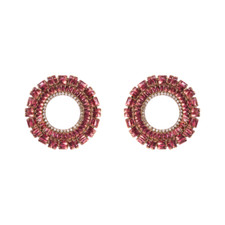 Orecchini Ad Anello Cometa Rosa -  Sodini