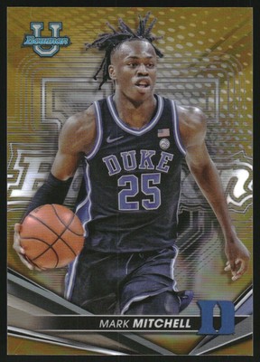 2022-23 Bowman's Best University Gold Refractors #46 Mark Mitchell /50