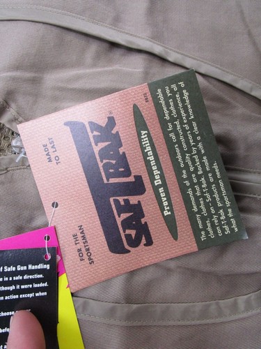 VTG SAFTBAK Vest Mens Bird Game Bag Duck Hunting Shooting Padded Size M NEW - Picture 3 of 10