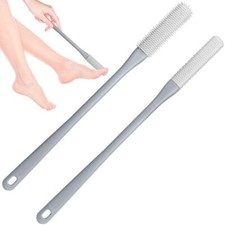 Toe Cleaning Brushfoot Scrubber For Shower With 15.7" Long Handle Soft Silicone