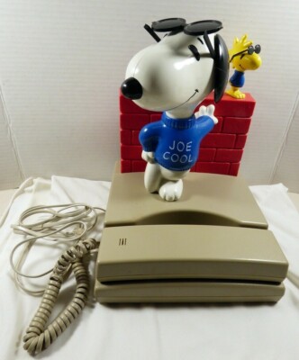 VTG 1991 Seika Peanuts Snoopy Joe Cool & Woodstock Touch Tone
