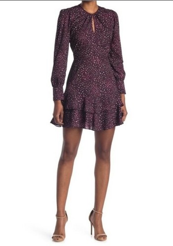 New Parker jungle Ruffled Keyhole Dress 