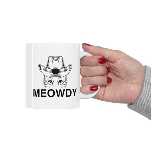 Meowdy - Ceramic Cat Mug 11oz - Picture 13 of 13
