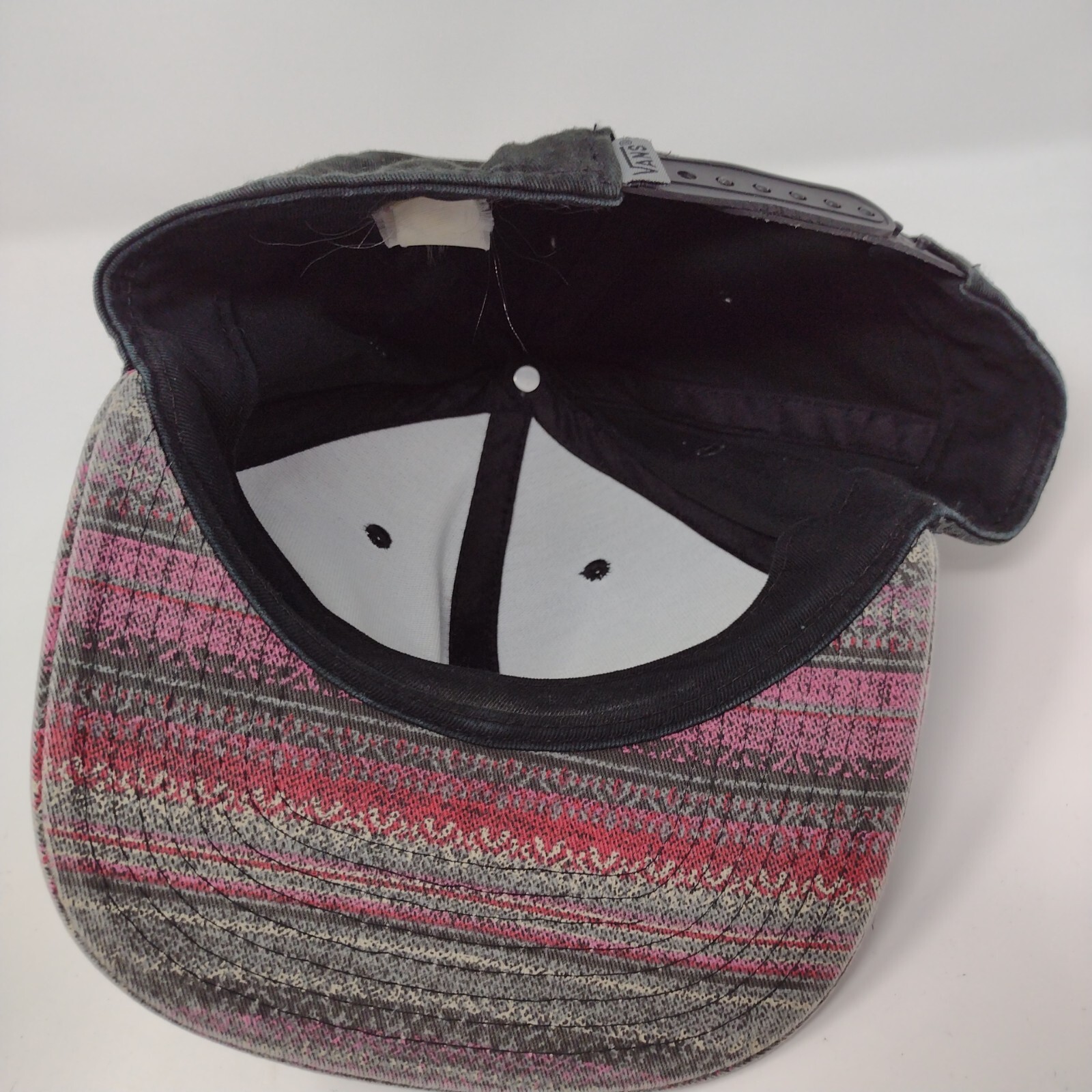 Vans Leather Patch Snapback Hat Multi OSFA Adjust… - image 6