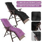 47" 61"Lounge Chair Cushion Soft Outdoor Rocking Seat Deck Chaise Pad W/ Ties
