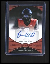 2022 Derion Kendrick Desmond Ridder Error Card Auto  SAGE Orange #ASP-DK Raiders