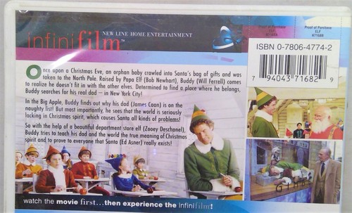 Elf DVD 2004 Widescreen Will Ferrell James Can Christmas Holiday Comedy - Imagen 3 de 8