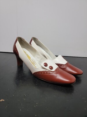 Vintage 1960s Joyce California Women s Pumps Heels Size 7.5 CLEAN!