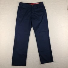 Under Armour Match Play Pants Mens 34x32 Dark Navy Performance Utility Tech *