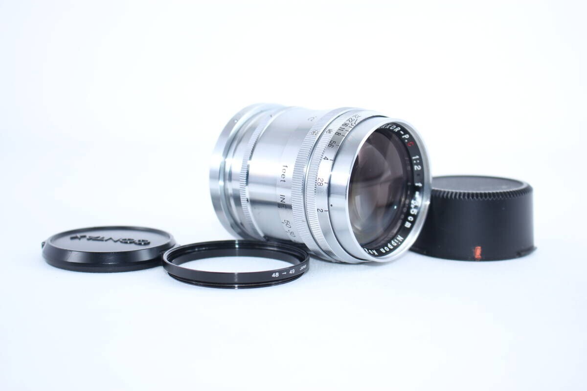 ニッコールP.C8.5cmf2(L) NIKON NIKKOR-P C 8.5cm f2 Lens for SLR camera Manual focus