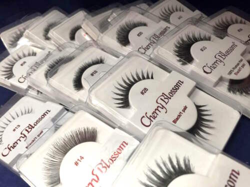 CHERRY BLOSSOM FALSE EYELASHES CHOOSE 1 TO 10 PAIRS OF QUATITIES #73-#304 - Picture 1 of 3