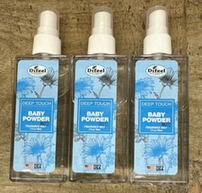 DIFEEL DEEP TOUCH BODY MIST - Baby Powder 3 OZ X3pc Freeshipping