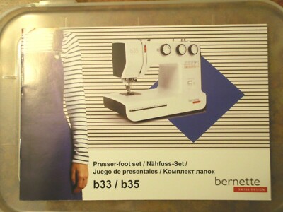 Genuine Bernette b33 & b35 10 PIECE PRESSER FOOT SET- Free Shipping-NEW IN BOX