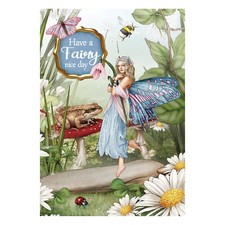 Woodland Fairy Birthday Card - Pearlescent Finish, A5 Size - Magical Spells