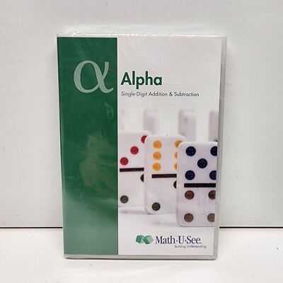 Math-U-See DVD Alpha Single-Digit Addition and Subtraction Mathematics Brand New
