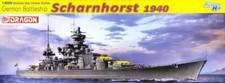 DRAGON 1062 1/350 German Battleship scharnhorst,1940