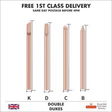 4pc Solder Soldering Iron Tips Pure Copper Replaceable Lead-Free 30W 40W 60W