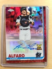 2019 Topps Chrome Update Jorge Alfaro Rookie Cup Auto Red Refractor 1/5 MARLINS