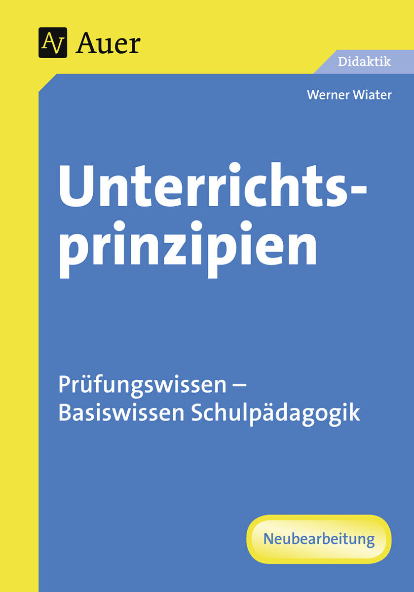 Thumbnail - Werner Wiater / Unterrichtsprinzipien