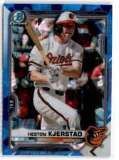 2021 BOWMAN CHROME SAPPHIRE HESTON KJERSTAD ORIOLES #BCP-138 -