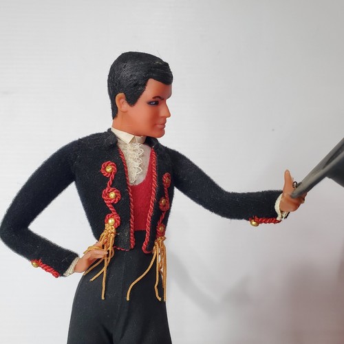 Vintage Marin Chiclana Spanish Dolls Flamenco Dancers Set Of 2 Red Dress 12 In - Picture 2 of 19